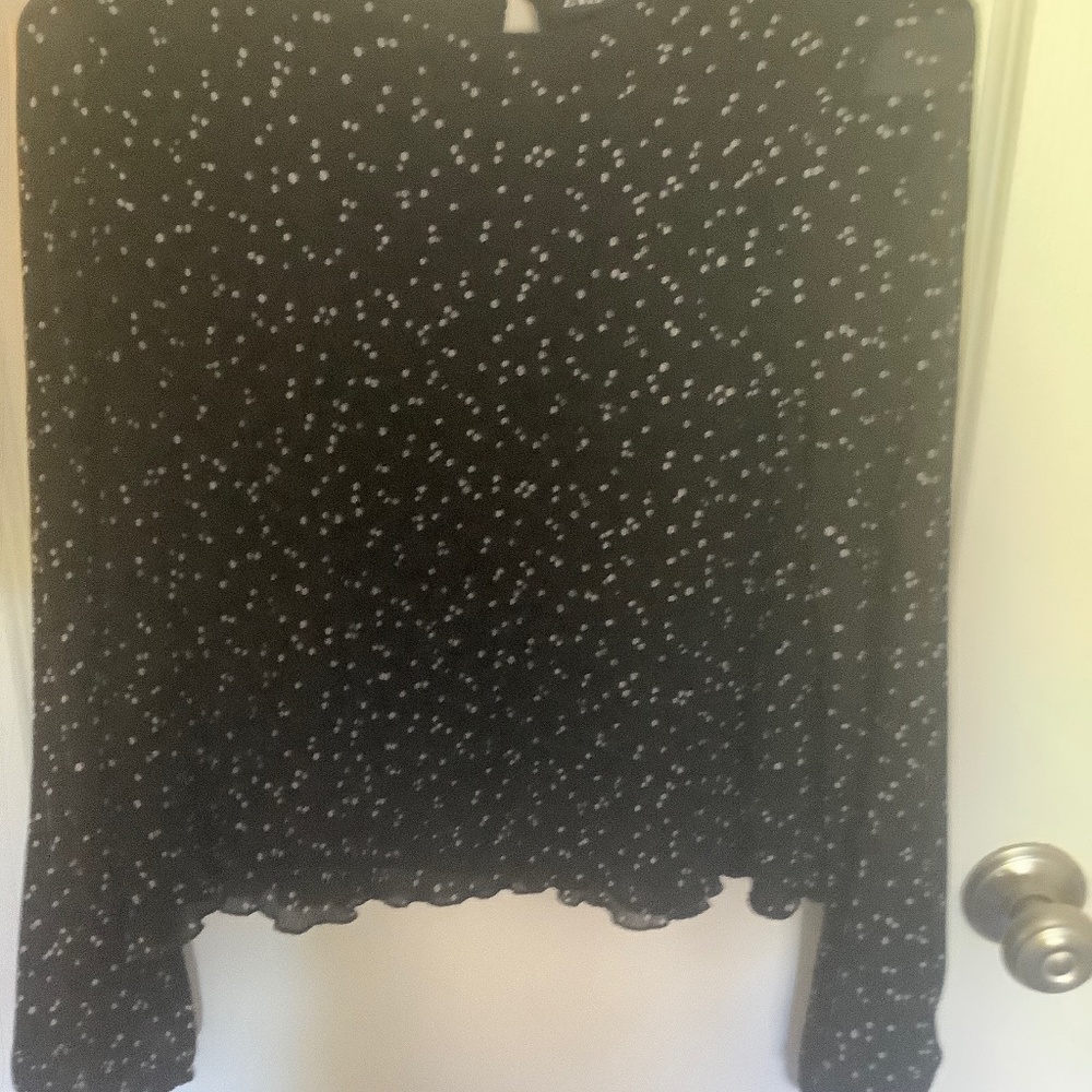 ZARA BLK/WHITE Blouse